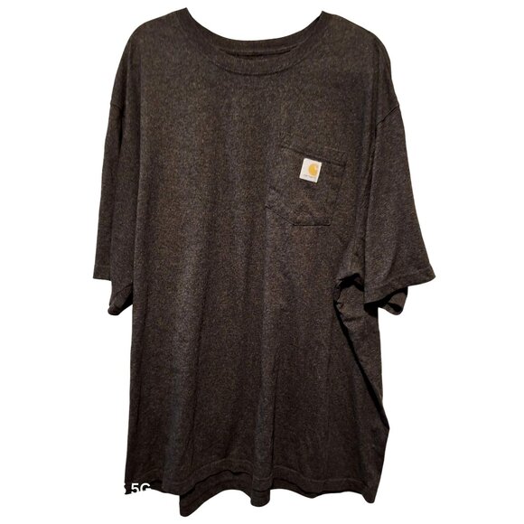 Carhartt Mens Loose Fit Pocket T-Shirt 3XL Dark Gray 60% Cotton 40% Polyester - Picture 1 of 6